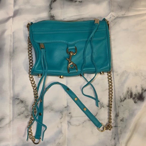 🎒 NWT Mini Mac Sea Green Rebecca Minkoff - Picture 2 of 15